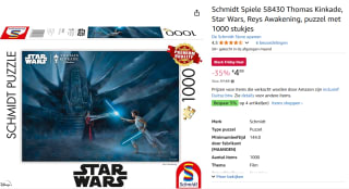 Star Wars - Reys Awakening puzzel 1000 stukjes voor €5,07 bij Amazon