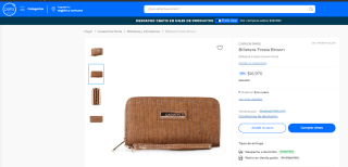 Billetera Fresia Brown Carven Paris por $16.970