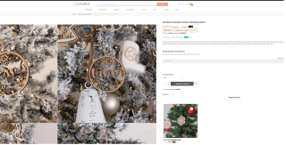 Adorno Navidad sansa personalizado por solo 5,94€ en Casika