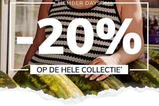 20% korting op alles bij MS Mode voor members