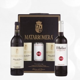 Estuche 2 Bot. Matarromera 2018 + 1 Bot. Melior 2020 Tinto por 18€
