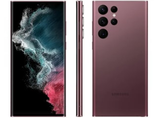 Smartphone da Samsung, modelo Galaxy S22 Ultra de 256GB na cor vinho - R$ 7.599