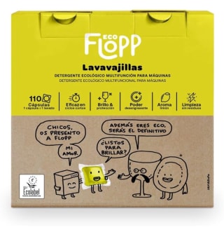 Cápsulas lavavajillas flopp eco 110 cápsulas por 15,76€