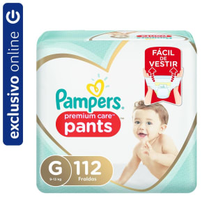 Fralda Pampers Pants com 112 uni - R$ 129,99