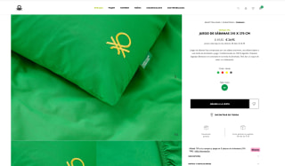 Juego de sábanas 210x270cm BENETTON por solo 24,95€