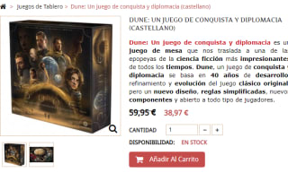 Juego de mesa Dune: Un juego de conquista y diplomacia en oferta por 38,97€
