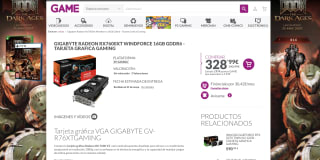 Gigabyte Radeon RX 7600 XT WindForce 16GB GDDR6 Tarjeta Grafica Gaming por solo 328,99€