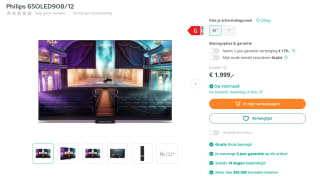 Philips 65OLED908/12 voor 1999 euro