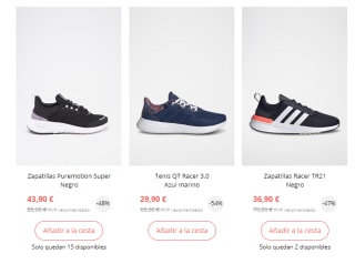 Zapatillas Adidas desde solo 18,90€