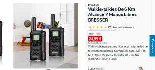 Walkie-talkies BRESSER por 24.99€