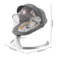 Mecedora eléctrica inteligente para bebé, cuna de columpio con música Bluetooth por 65,95€