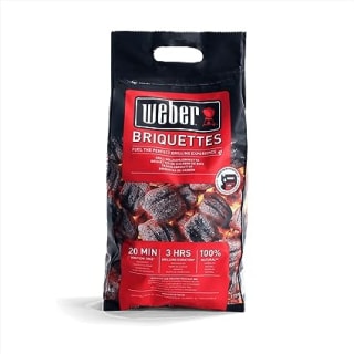 Get a Weber barbeque briquettes from Amazon for £7