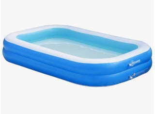Marca Outsunny Piscina Hinchable Rectangular 1.300 Litros 262x176x56 cm por 32,63€