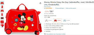Disney Minnie Enjoy the Day Cabinekoffer voor €54,96