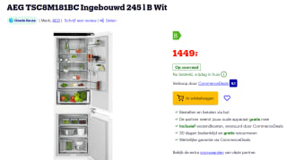AEG TSC8M181BC koelkast voor €1449 bij Bol