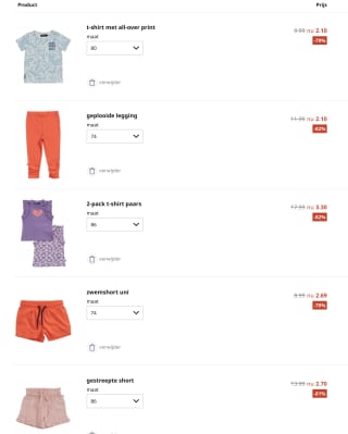 Tot 80% korting in de sale van terStal