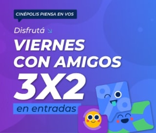3x2 en entradas en Cinepolis