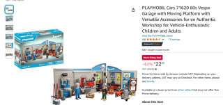 Playmobil Werkplaats met Vespa (71620) voor €22,29 bij Amazon DE