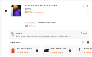 Tablet Xiaomi Pad 7 Pro de 8GB/256GB + Xiaomi Focus Pen Blanco por 404,99€ o estudiantes por 382,49€