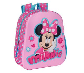 Mochila Escolar con Diseño 3D Adaptable a carro 27x10x33 cm por 10,98€