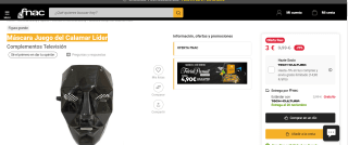 Máscara Juego del Calamar Líder por 3€