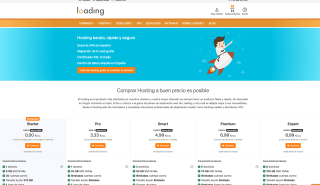 1 año de hosting gratis en Loading al contratar o transferir tu dominio