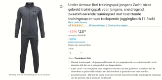 Under Armour UA Knit Track Suit Jongens Trainingspak voor €23,98 bij Amazon