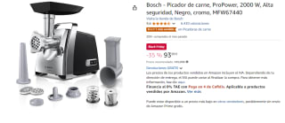 Picadora de carne Bosch MFW67440 por 93.99€
