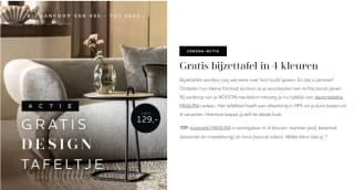 Gratis designfauteuil of designtafeltje bij aankoop bij Xooon