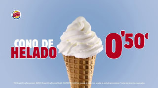 Cono de helado por solo 0,50€