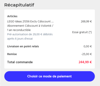 Tot €25 korting op Lego dmv de codes bij Cdiscount