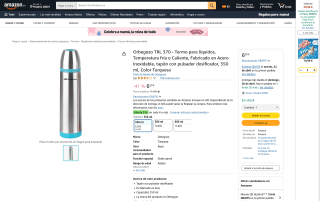 Orbegozo TRL 370 Termo para Líquidos 350 ml por 6,50€