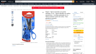 Maped tijeras esenciales con puntas redondas 13 cm por 1,24€