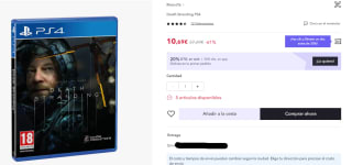 Videojuego PS4 Death Stranding por 7,48€