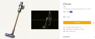 Dyson V10 Absolute voor €349 bij De Bijenkorf