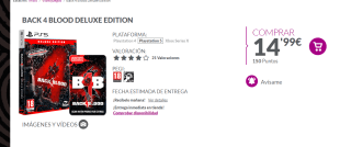 videojuego para PS5 Back 4 Blood Deluxe Edition + pin de regalo por 14,99€