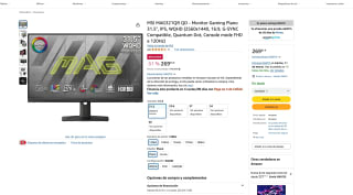 Monitor MSI MAG321QR QD Gaming Plano 31.5" IPS WQHD (2560x1440, 16:9, G-SYNC Compatible Quantum Dot Console mode FHD a 120Hz a solo 269,65€