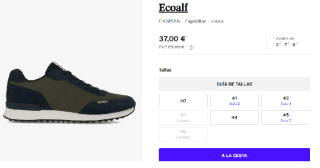 Zapatillas casual de hombre Ecoalf CASPIAN por 37€