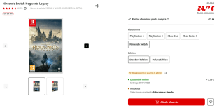 Videojuego Hogwarts Legacy Nintendo por 24,79€