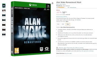 Videojuego Alan Wake Remastered para PS4 y Xbox por 10,99€