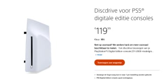 PlayStation 5 - Disc Drive voor €119,99 in de Playstation Store