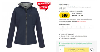 Chaqueta para Mujer Helly Hansen Artic Shelled Wool Pile por 59.5€