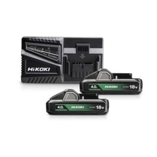Pack de charge HIKOKI 18V : 2 bat. Li-Ion 4Ah + chargeur à 109,90€