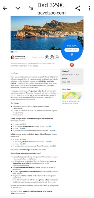 Mallorca 6 días con vuelos desde 329€.