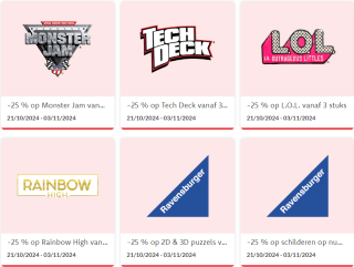 25% korting op veel items tijdens het merkenfestival bij Dreamland