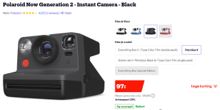 Polaroid Nu Gen 2 Camera - Zwart voor €97 bij Bol.com