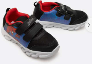 Zapatilla Con Luces Niño Telaraña Spiderman Azul Marvel por $13.490