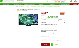 TV Samsung OLED 55" TQ55S90DAEXXC 4K Smart TV 2024 + 150€ reembolso por 999€