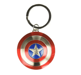 Llavero del escudo del Capitán América por 7€ en Amazon