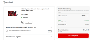 PlayStation 5 Spider-Man 2 Limited Edition voor €554,62 bij Media Markt Duitsland